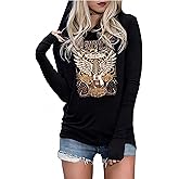 Live by The Sun Love by The Moon Hoodie Shirts Womens Gothic Novelty Graphic T-Shirt Long Sleeve Gothic Hoodie