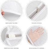 FUYOAL 4 PCS Mesh Laundry Wash Bags Large 60x50cm and 50x40cm with Zips view 2
