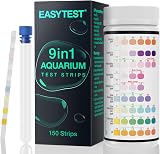 EASYTEST 9-in-1 Aquarium Test Strips 150 PCS Water Test Kit