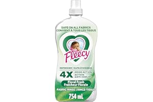 Fleecy Refresher Floral Fresh Fabric Rinse, 4X Odor Action, 754 mL