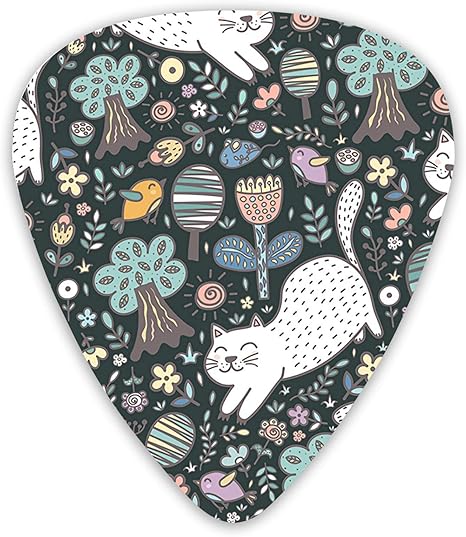 Amazon Co Jp ギターピック 3種厚さ 収納ケース付き ピック かわいい 猫 ねこ 12枚セット エレキギター Guitar Pick 多種多色 アコースティックギター マンドリン 初心者 0 46 0 71 0 96mm 各4枚 ティアドロップ型 ギター用 練習 ホーム キッチン