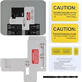 Generator Interlock Kit Compatible with Siemens or Murray 150&amp;200Amp Panels | The spacing Between Main and Branch Breakers is 7/8-1 1/4"，Professional Interlock Kit