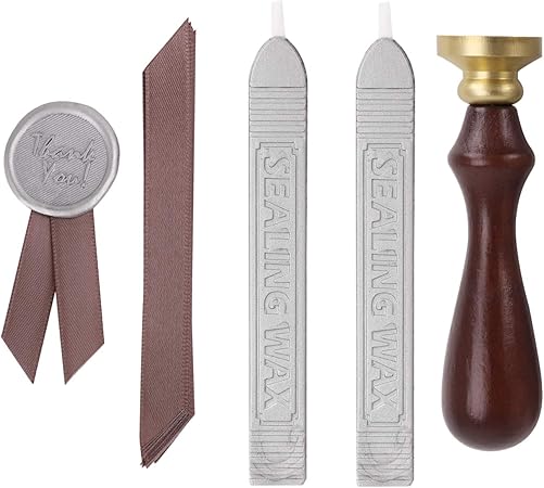 Amazon シーリングワックス スタンプ リボン セット 封筒 封蝋 印鑑 英語 Thank You 植物 招待状 はがき 手紙 レター用品 おしゃれ 芯あり シーリングワックス 封筒スタンプ 蝋印鑑 はんこ 年賀状 メッセージカード 感謝 挨拶 誕生日 記念日 結婚式 業務用 封筒印