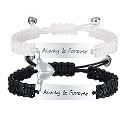 Matching Bracelets for Him and Her - Long Distance