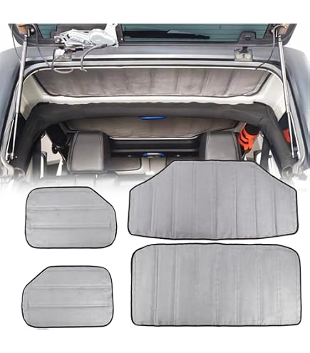 Psler Heat Insulation Cotton Kit For Jeep Wrangler JK (2007-2017) - Roof & Rear Window Liner