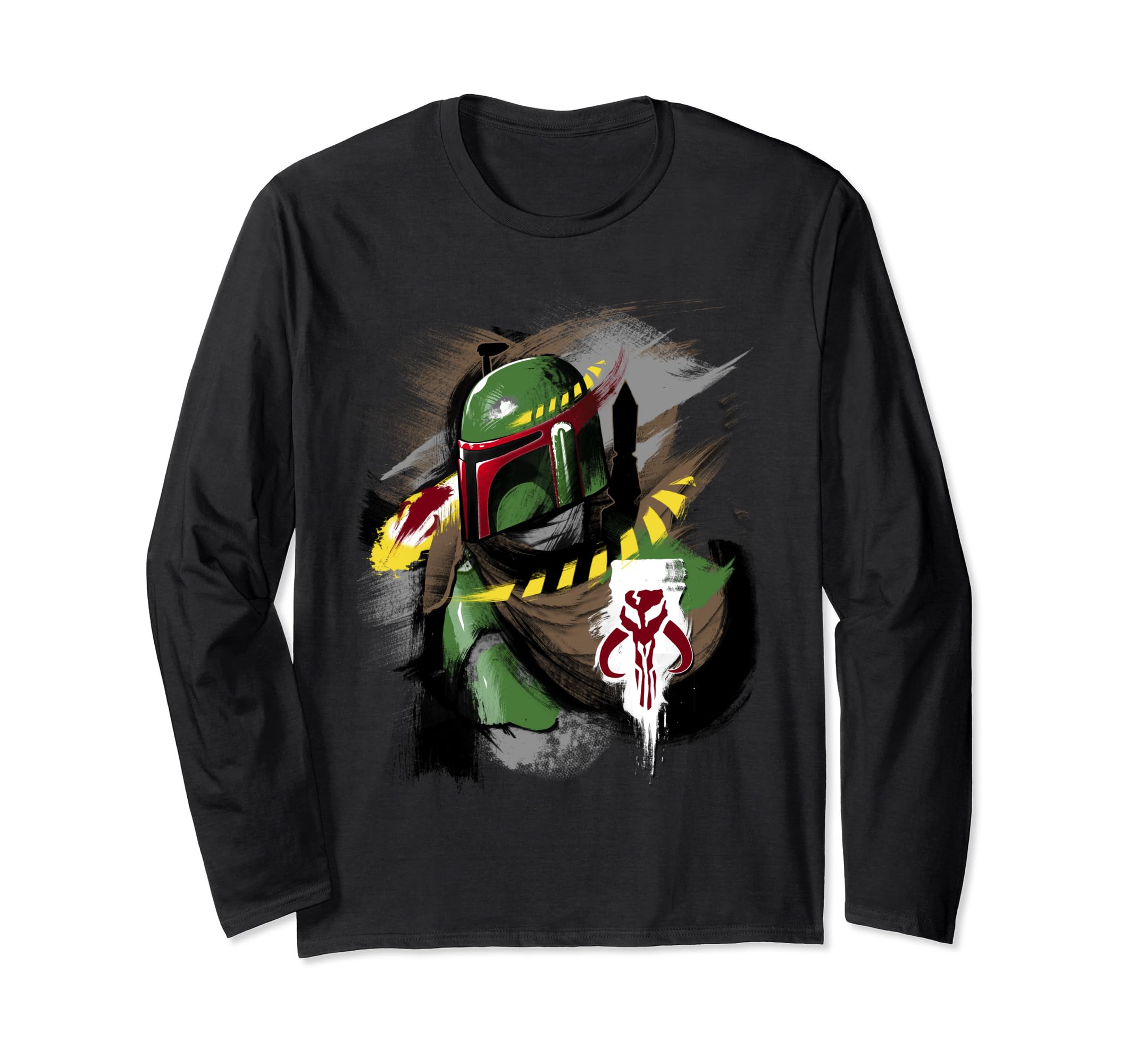 Star Wars Boba Fett Painting Long Sleeve T-Shirt