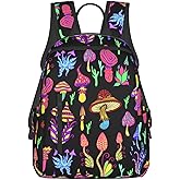 Goth Mushroom Backpack Bookbag Laptop Backpacks Multipurpose Daypack For Boys Girls School Men Women Picnic Travel Hiking