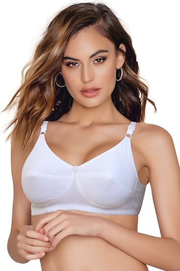 Women's Superfine Cotton Solid Non-Paded Bra