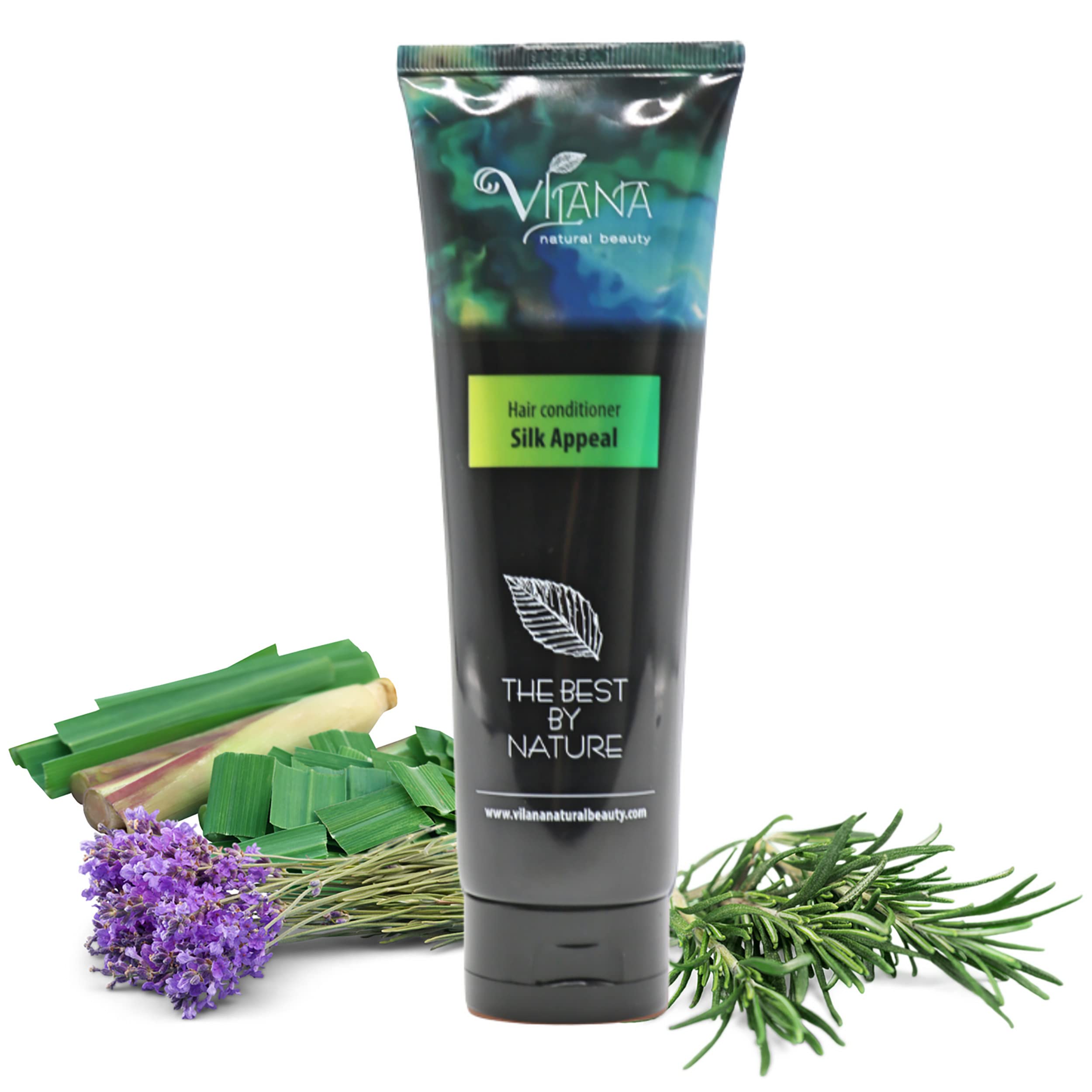 Silk Appeal Hair Conditioner 200ml by Vilana | Vegan Conditioner for Hair – Shea Moisture Hair Mask, Deep Moisturiser Restoring Shine & Health | Sulphate Free Conditioner – Suitable for Any Hair Type