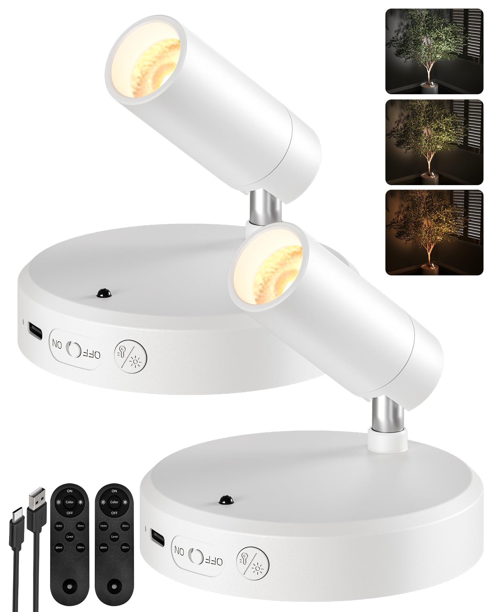 EZVALO Spot Lights Indoor,5500mAh Rechargeable