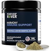 Four Leaf Rover Harmony - Quercetin for Dogs, Seasonal Allergy Support | Liposomal quercetin, L-theanine, Chinese skullcap, broccoli sprouts and spirulina. Supports a normal histamine response.