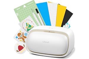 Likcut Vinyl Cutter Machine S501 - Smart Compact Sticker Maker for Vinyl & Paper Crafts, Portable Plotter DIY Cutting Machine for Sticker Joy Craft & Party Supplies, Wedding Decor, Beige