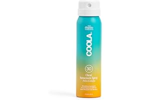 COOLA Organic Sunscreen SPF 30 Sunblock Spray, Dermatologist Tested Skin Care for Daily Protection, Vegan and Gluten Free, Piña Colada