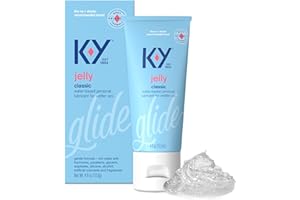 K-Y Jelly Water Based Lube For Sex, Anal Lube, Non-Greasy Water Based Personal Lubricant, pH Friendly Sex Lube Can Be Used Wi