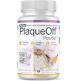 ProDen PlaqueOff Powder for Cats - Cat Plaque Remover - 40g | VOHC Approved Pet Dental Powder - Cat Dental Powder to Reduce Tartar and Support Fresh Breath - Feline Oral Care