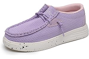 Ahannie Kids Boys Girls Loafers Slip On Casual Lightweight Walking Shoes(Toddler/Little Kid/Big Kid)