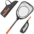 KastKing Brutus Fishing Net, Foldable Extendable Fish Landing Net, Lightweight & Portable Fishing Net with Soft EVA Foam Handle, Holds up to 44lbs/20KG, Fish-Friendly Mesh for a Safe Release