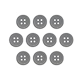 Buttons 1/2 Inch (1/2”) 4 Hole 10 Pieces - White