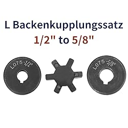uxcell 1/2" to 5/8" L075 Flexible 3-Piece L-Jaw