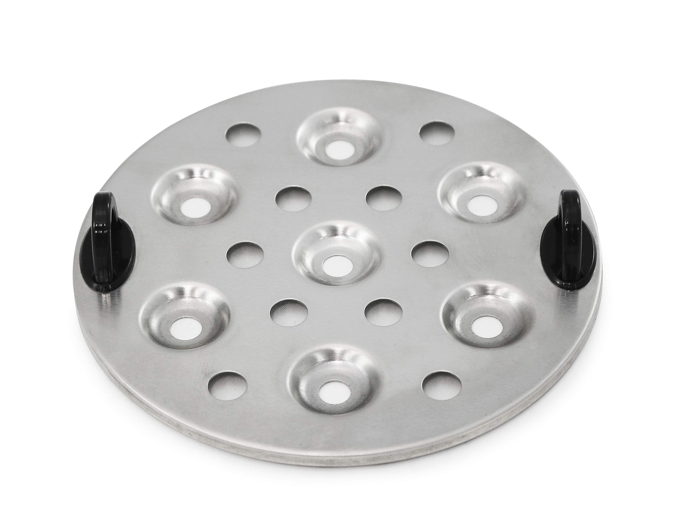 Elite Gourmet EGC-508 Rapid Egg Cooker, 7 Easy-To-Peel, Hard, Medium, Soft Boiled Eggs, Poacher, Omelet Maker, Auto Shut-Off, Alarm, 16-Recipe Booklet, Stainless Steel