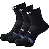 GtxvZys Toe Sock for Men&women Coolmax Athletic Breathable Socks 3pcs Five Finger Socks
