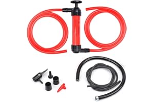 HORUSDY Multi-Use Siphon Fuel Transfer Pump Kit for Gas Oil and Liquids