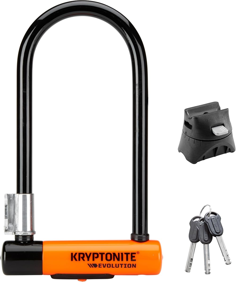 Kryptonite Evolution Std U-Lock 14mm Shackle with Mounting Bracket Keys