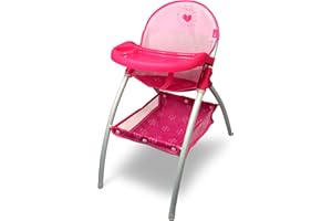 Anivia Baby Doll High Chair, Toy High Chair for Baby Doll (DH010-PINK)