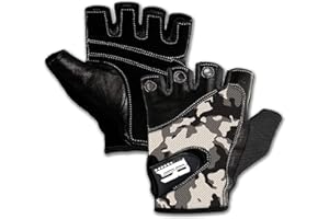 RIMSports Workout Gloves for Men and Women - Breathable Weight Lifting Gloves for Gym, Exercise, Weightlifting, Cycling, Rowing, Training Leather Palm Padded Thumb Protected Against Calluses Blister