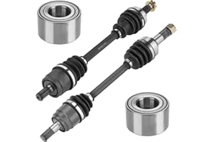 ISEYEC Front Left&Right CV Axle Wheel Bearing Kit for Honda Foreman 500/Rubicon 500 TRX500 2014-2019, Replace for 44220-HR3-A21, 44350-HR4-A22, 44250-HR4-A22, 2 CV Axles and 2 Wheel Bearings