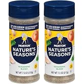 Morton Nature's Seasons Reduced Sodium, 7.5 Oz Spice Shaker, 2 Pack