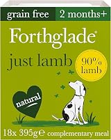 Forthglade Lamb Grain Free Wet Dog Food 18 x 395g Trays Complementary view 1