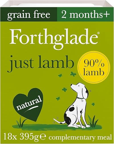 Forthglade Lamb Grain Free Wet Dog Food 18 x 395g Trays Complementary
