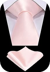 TIE G Solid Satin Woven dyed Color Formal Black