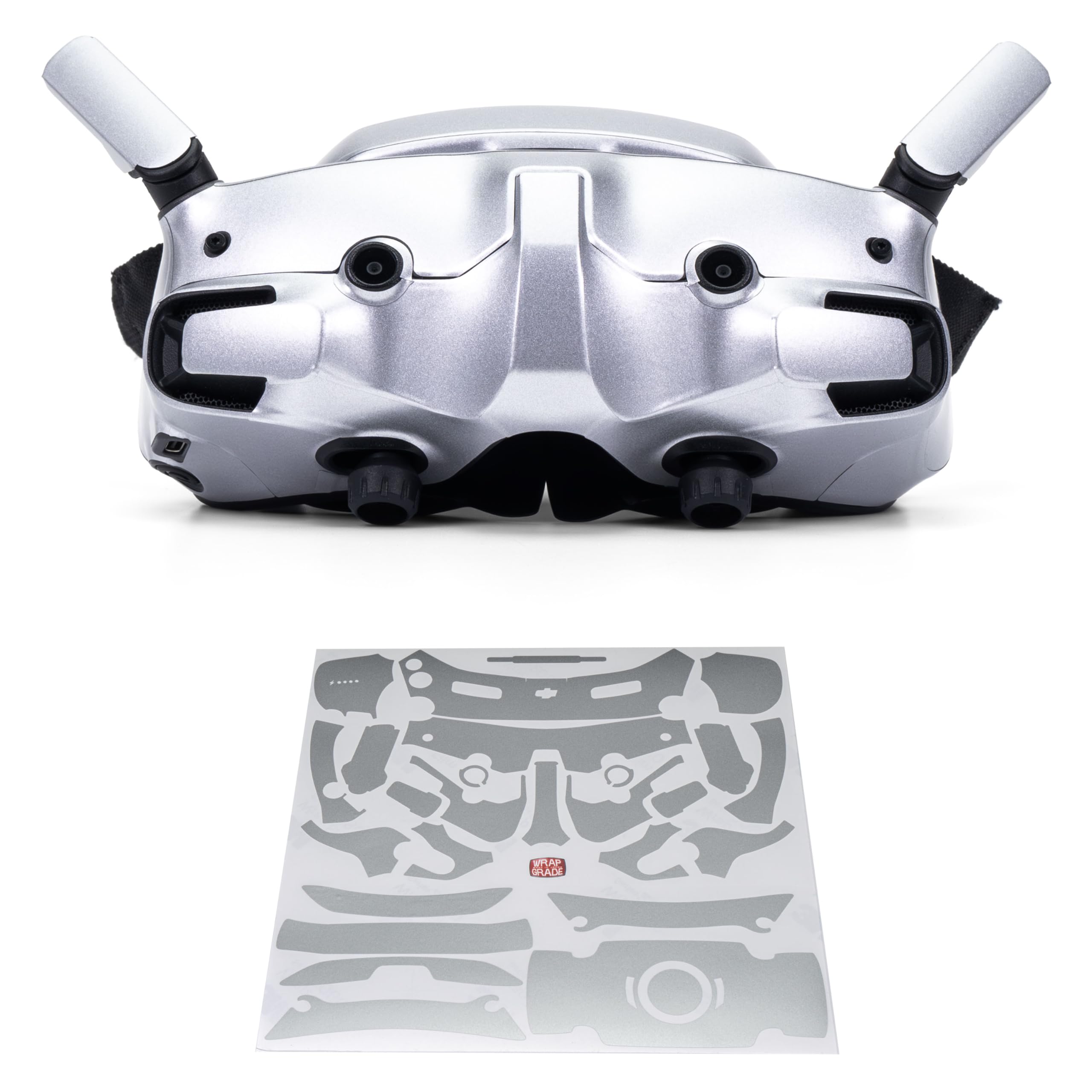 WRAPGRADE Skin Stickers for DJI Goggles 3 (Airforce Silver)