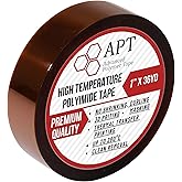 APT, 1 mil Thick Polyimide Adhesive Tape, HighTemperature and Heat Tape, for Masking, Soldering, Electrical, 3D Printer Appli