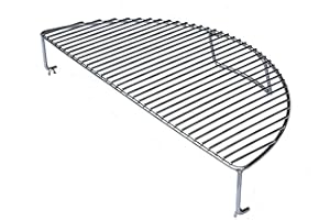SLOW 'N SEAR SnS Grills Slow ‘N Sear Elevated Cooking Grate - Heavy Duty Stainless Steel, Fits Standard Cooking Grates, More Grill Space for Tailgating, Camping, and Backyard Cooking