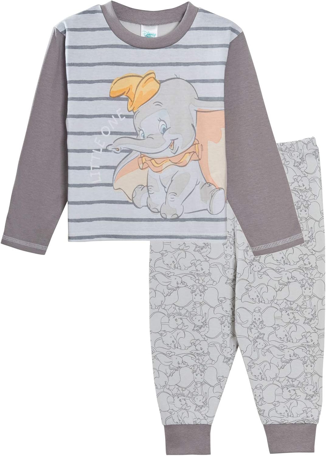 Disney Dumbo Baby Pyjamas Boys Girls Unisex Toddler Character Pjs Set Footless Nightwear 2 Piece
