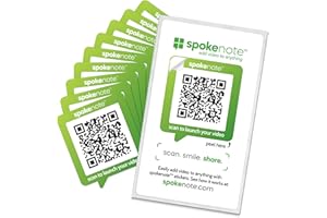 Spokenote Sticker Pack - 10 Unique Codes per Pack - Add Video on Anything (Green)