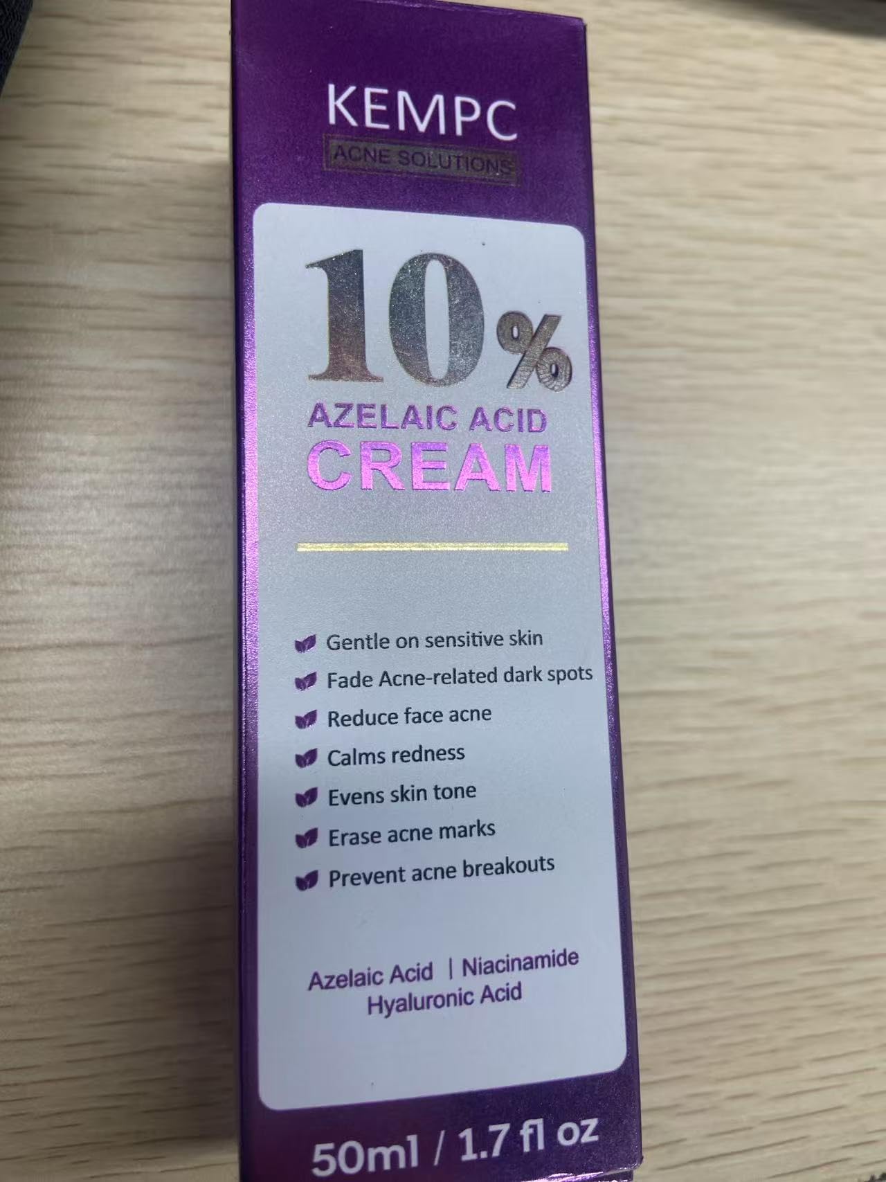 Photo 1 of 10% Azelaic Acid Acne Treatment for Face – Hormonal/Cystic Acne Spot Treatment Cream | Redness Reducing Acne Moisturizer for Rosacea & Sensitive, Acne-Prone Skin | Teens & Adults, 1.7 oz