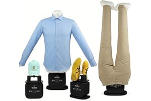 Bellairon Black version Automatic Hot Air Dryer & Iron – Clothes Dryer and Hands Free Wrinkle Remover for Shirts & Pants - Id