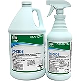 Theochem In-Cide Hospital Grade EPA Registered Disinfectant, 1 Gal + 32 oz | Kills 99.9% of Germs &amp; Bacteria, Cleaner, Deodorizer &amp; Non-Food Contact Sanitizer