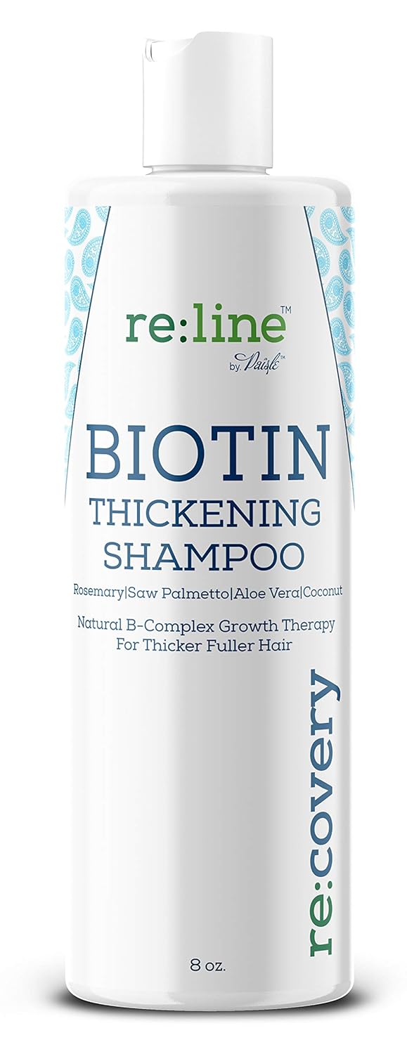 Biotin Shampoo for Hair Growth - Thickening Shampoo for Hair Loss All Natural for Thinning Hair - Rosemary Aloe Vera Coconut - for Women Men - Sulfate Free Paraben Free - Safe for Color Treated Hair: Beauty