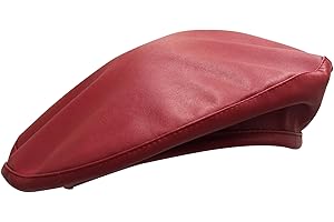 UMEEPAR Womens Classic Pu Leather French Beret Hat
