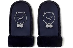 KAKAO FRIENDS Official- Women's Faux Fur Cuff Winter Mittens