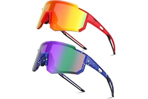 GLARDEFE Kids Baseball Sunglasses - Youth Baseball Glasses for Boys Girls - Sports Softball Shades Age 6-14