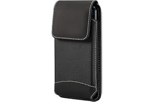 Nylon Phone Holster Case Belt Holder Cell Phone Pouch for Samsung Galaxy S25 FE S24 Ultra S25+ S24+ S23+ S22+ Plus A56 A55 A3