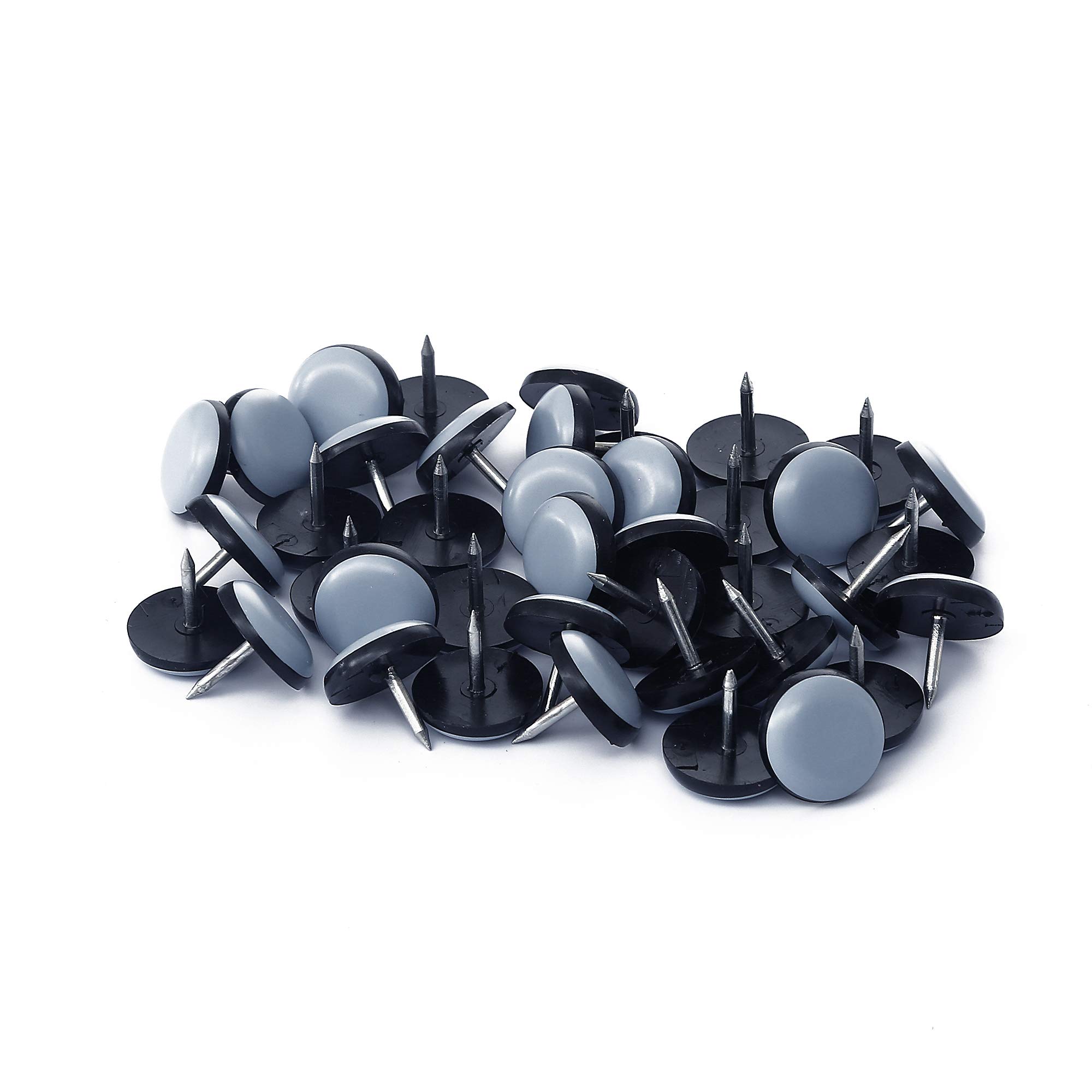 Photo 1 of Furniture Glides Sliders-Furnigear PTFE (Teflon) Chair Leg Movers Sliders for Carpet Surface - Move Your Furniture Easy & Safely - Best Floor Protector (3/4" Nail, 40pack, not for Wood Floors)