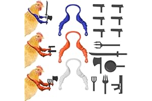 HOKKIEAM 3pcs Plastic Chicken Arms to Put on Chickens, Funny Chicken Costumes with 13pcs Props, Creative Toy Accessories for Chicken Cosplay and Social Media Content