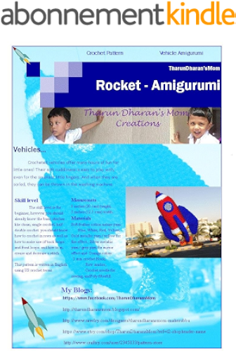 Download Rocket - Amigurumi Crochet Pattern: Stuffed vehicles Tutorial (English Edition) PDF